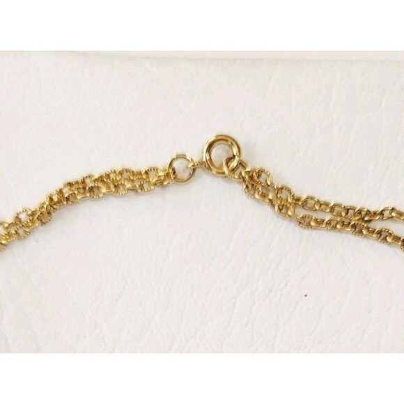 Vintage Signed ART Heart Locket Necklace – Double Chain 26" - Picture 5 of 7